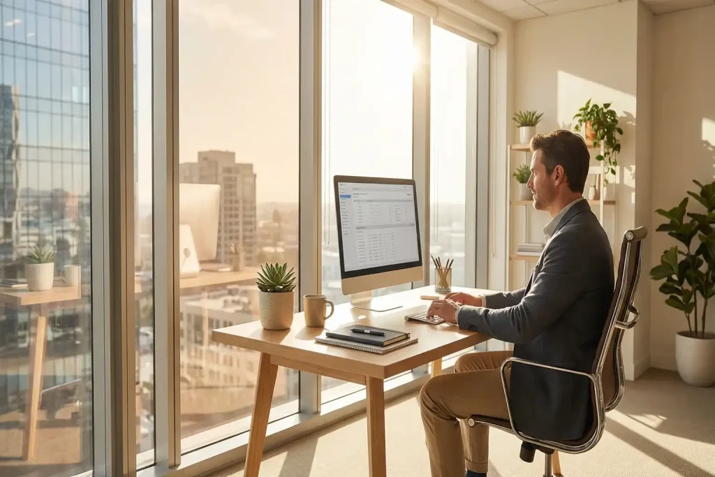 Bildschirmarbeitsplatz Blendung Reduzieren Beitragsbild