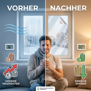 Vorher und Nachher Kaelteschutzfolie