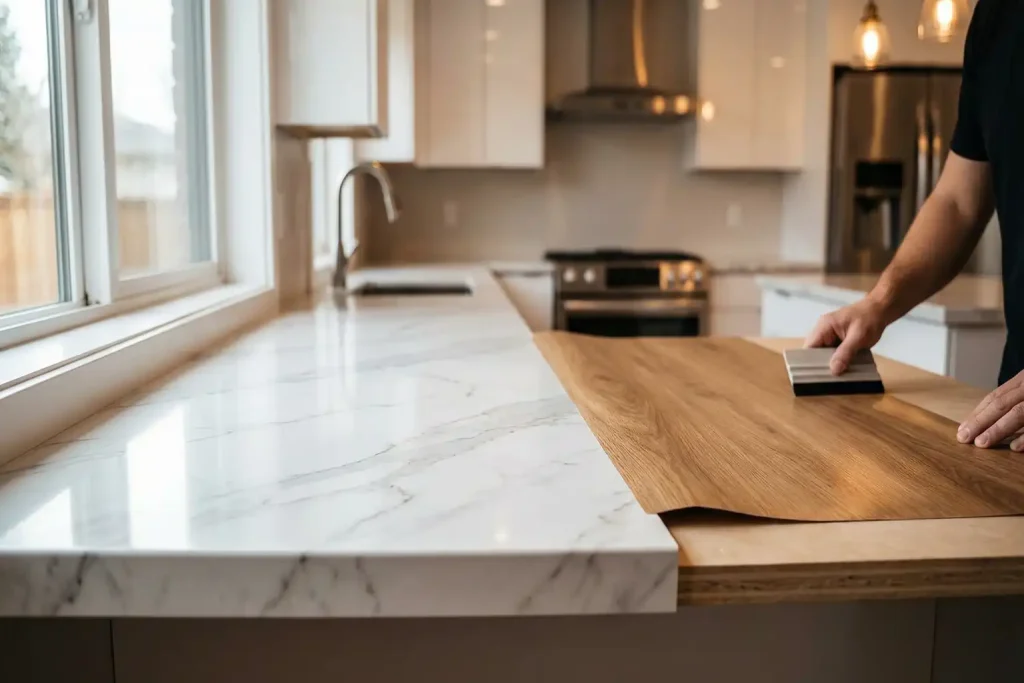 Möbelfolie Arbeitsplatte Beitragsbild