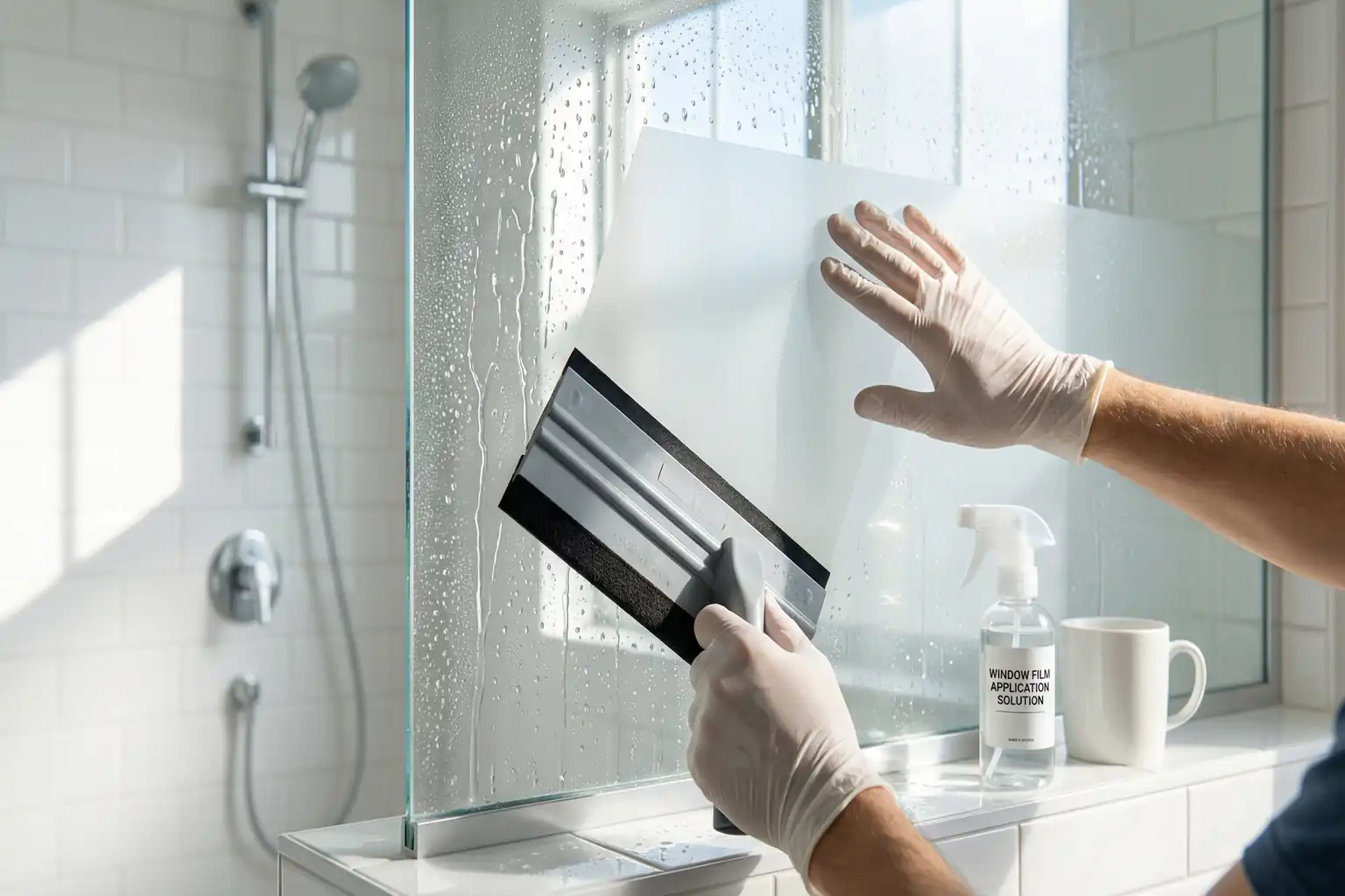 Sichtschutz für Badezimmerfenster – Bild 2