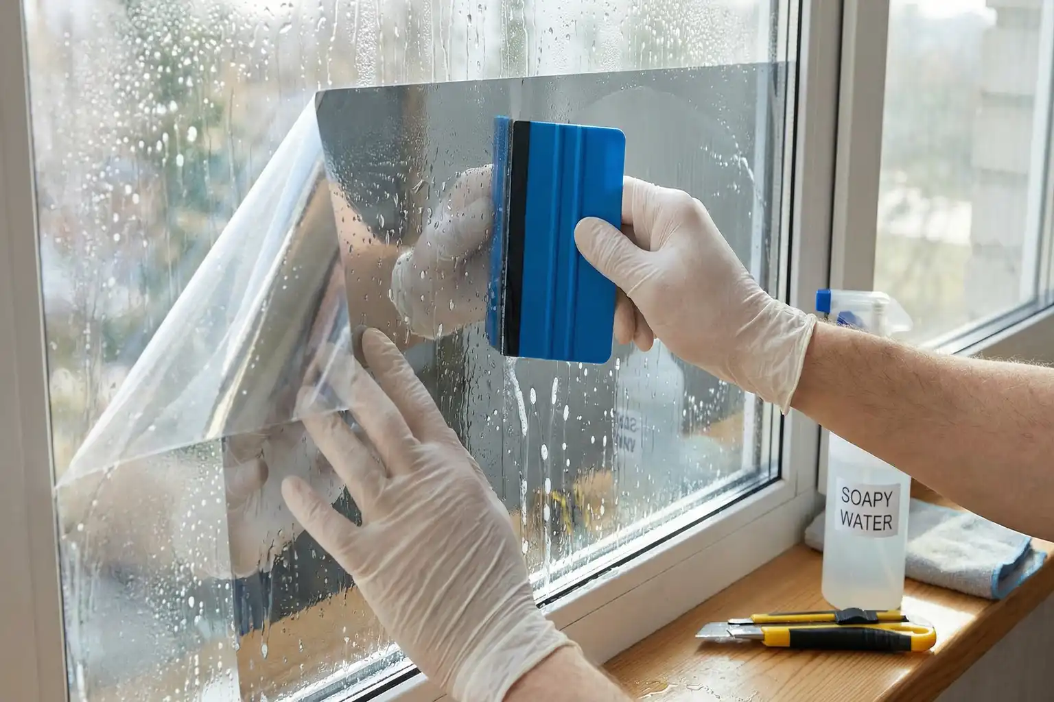 Spiegelfolie Fenster – Bild 2