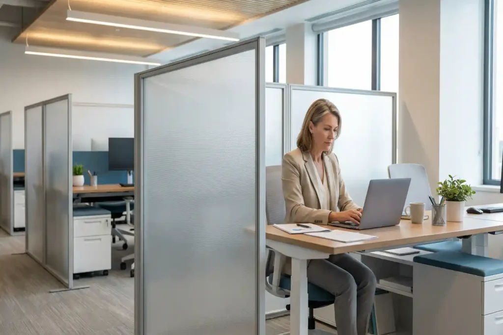 Bürotrennwand Sichtschutz Beitragsbild