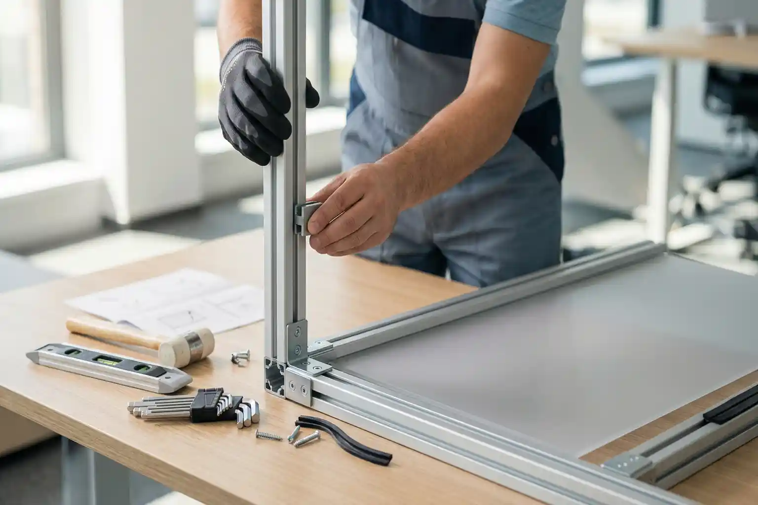 Bürotrennwand Sichtschutz – Bild 3