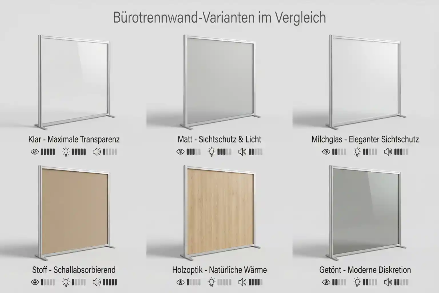 Bürotrennwand Sichtschutz – Bild 4