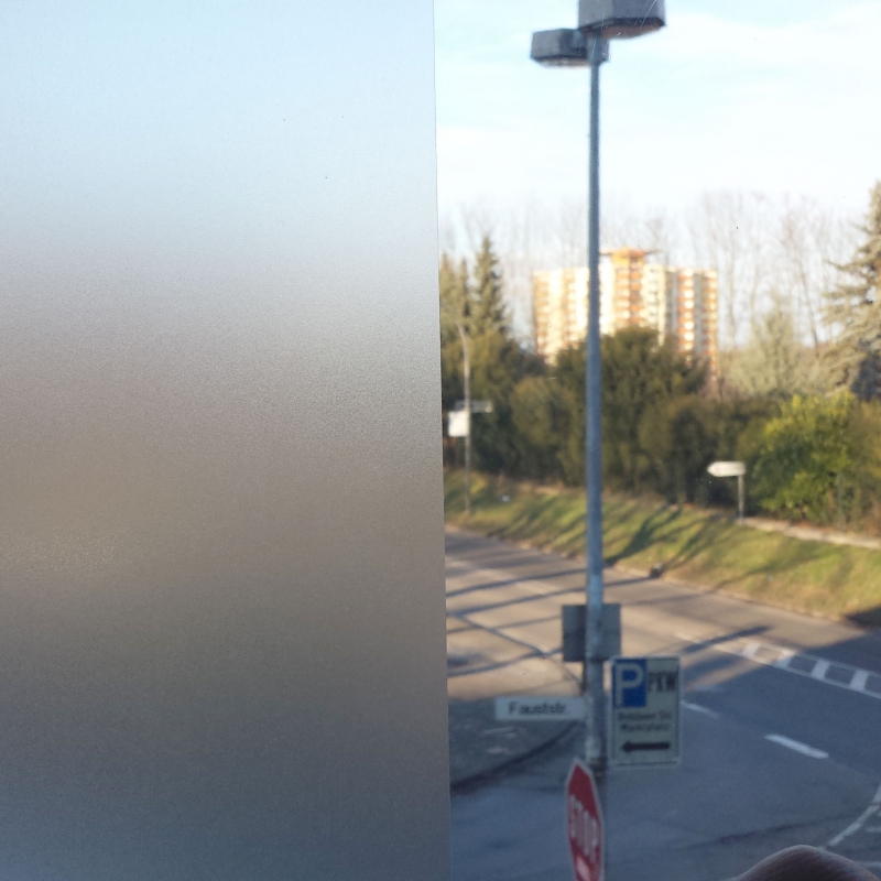 Milchglasfolie Satinator innen und aussen Bild3