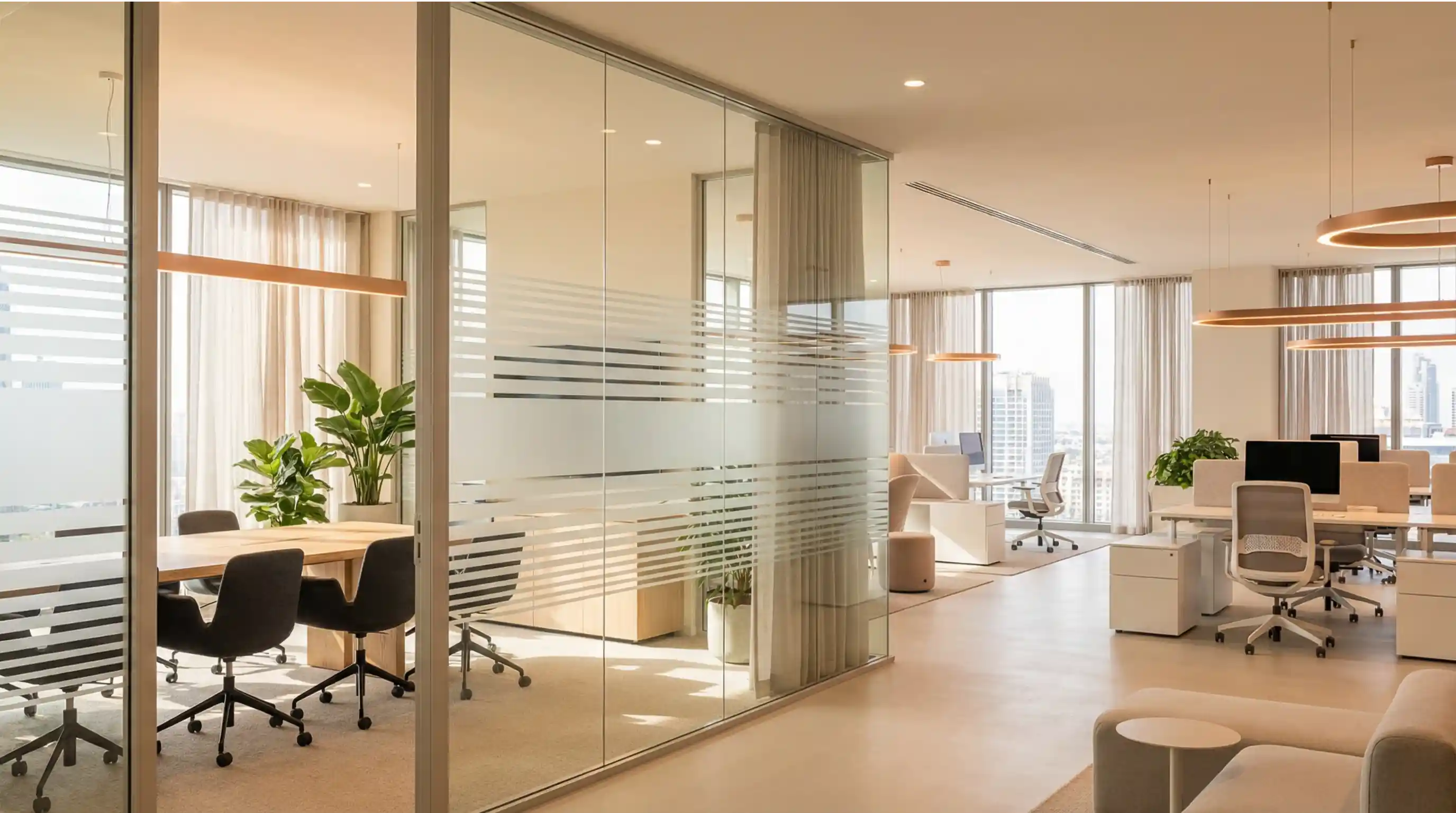 Dekorfolien mit Mustern für Büros und Hotels