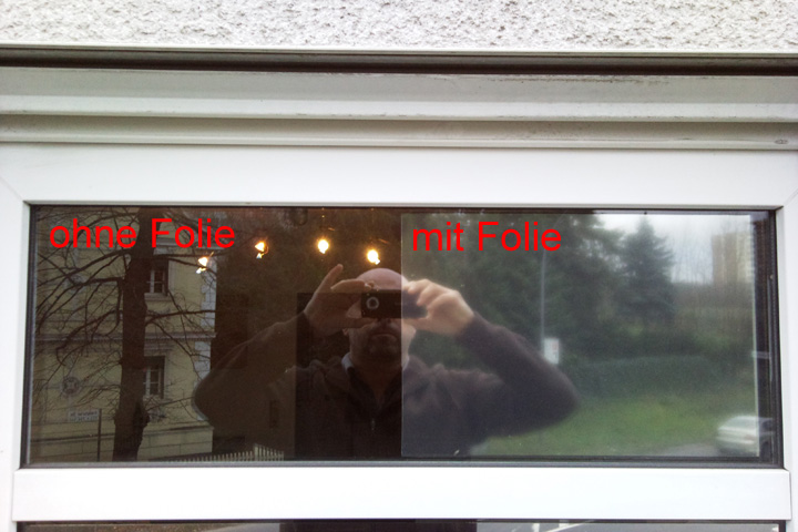 Blendschutzfolie Silber Frost Bild3