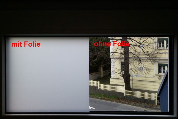 Milchglasfolie Opak Weiß innen Bild4
