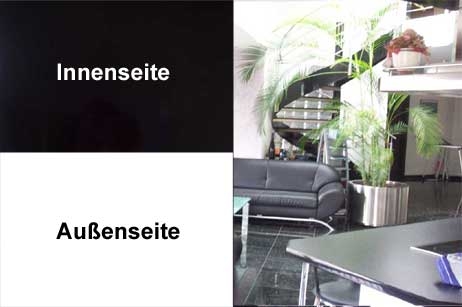 Blendschutzfolien BlackOut Weiß 2-lagig Bild3