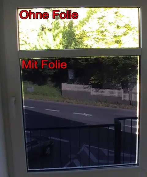 Spionspiegelfolie Sichtschutz Sonnenschutz Bild4